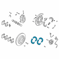 OEM 2021 Kia Stinger Rear Shoe & Lining Kit Diagram - 58305J5A05