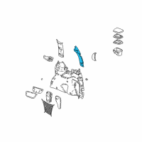 OEM 1997 Pontiac Trans Sport Panel Asm-Back Body Pillar Finish <Use 1C4N*Neutral Diagram - 10411570