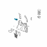 OEM 2000 Chevrolet Venture Holder, Body Side Trim Panel Cup Diagram - 10312106