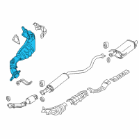 OEM 2012 Nissan Juke Three Way Catalytic Converter Diagram - 208A2-1TV0A