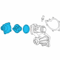 OEM 2000 BMW 740iL Thermostat With Characteristics Control Diagram - 11-53-1-436-386