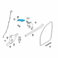 OEM 2020 BMW 430i Gran Coupe Cover, Column A Left Diagram - 51-43-7-321-385