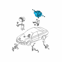 OEM 2007 Toyota Solara Actuator Diagram - 44050-33190