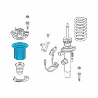 OEM Toyota GR Supra Upper Spring Insulator Diagram - 48157-WAA01