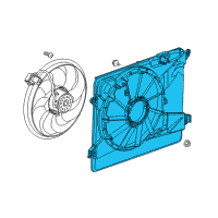 OEM Chevrolet Trax Fan Shroud Diagram - 95484868