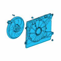 OEM 2018 Chevrolet Trax Fan Blade Diagram - 95301357