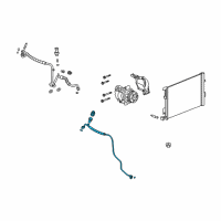 OEM 2003 Chevrolet SSR Tube Asm-A/C Evaporator Diagram - 15119316