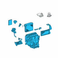 OEM 2009 Toyota Land Cruiser Evaporator Assembly Diagram - 87050-60500