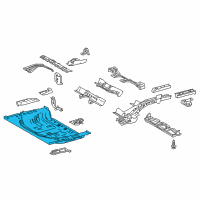 OEM Lexus NX200t Pan, Rear Floor Diagram - 58311-78020