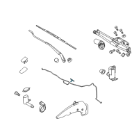 OEM 2012 Ford Transit Connect Front Hose T-Connector Diagram - 2T1Z-17A601-A