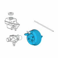 OEM Dodge Challenger Booster-Power Brake Diagram - 68089129AB