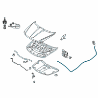 OEM 2010 Dodge Journey Release-Hood Latch Diagram - 5155803AF