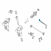 OEM Nissan Xterra Socket Kit-Tie Rod, Inner Diagram - D8570-VK90A