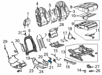 OEM 2021 Cadillac CT5 Seat Switch Diagram - 84689845