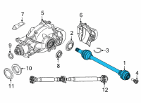 OEM 2020 BMW X5 OUTPUT SHAFT, REAR RIGHT Diagram - 33-20-8-487-518