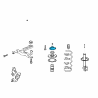 OEM 2015 Honda Odyssey Rubber, Front Shock Absorber Mount Diagram - 51920-SHJ-A02