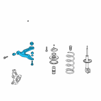 OEM 2008 Honda Odyssey Arm, Right Front (Lower) Diagram - 51350-SHJ-A03