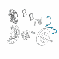 OEM Chevrolet Malibu Front Speed Sensor Diagram - 23417245