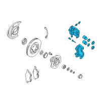 OEM 2002 Nissan Frontier CALIPER Assembly-Front LH, W/O Pads Or SHIMS Diagram - 41011-9Z30B