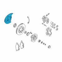 OEM 2002 Nissan Xterra Plate-BAFFLE Diagram - 41150-9Z500