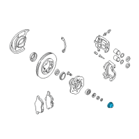 OEM Nissan Frontier Cap-Hub, Front Wheel Diagram - 40234-8B400