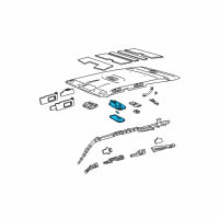 OEM 2007 Toyota 4Runner Dome Lamp Assembly Diagram - 81240-52040-B2