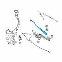 OEM 2019 BMW X1 Left Wiper Arm Diagram - 61-61-7-360-506