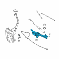 OEM 2018 BMW X1 Windshield Wiper Motor Diagram - 61-61-7-350-657