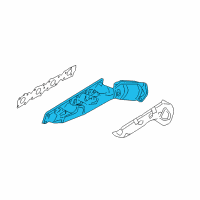 OEM 2021 Nissan Titan Manifold Assembly-Exhaust RH W/CATALYST Diagram - 140E2-6JF0A