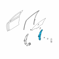 OEM 2008 Kia Rio Regulator Assembly-Front Door Diagram - 824021G000