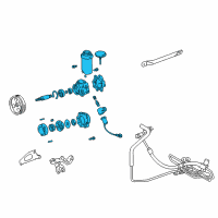 OEM 1998 Lexus GS300 Power Steering Pump Diagram - 44320-30580