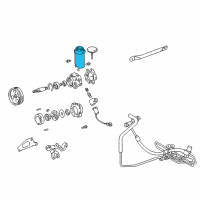 OEM 1998 Lexus GS300 Reservoir Assy, Vane Pump Oil Diagram - 44306-22220