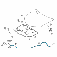 OEM 2016 Scion iM Release Cable Diagram - 53630-12740