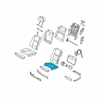 OEM 2012 BMW X5 Padded Section, Comfort Seat, A/C Leather Diagram - 52-10-7-292-789