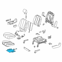 OEM 2015 Toyota Sienna Seat Cushion Heater Diagram - 87510-08020