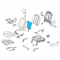 OEM 2011 Toyota Sienna Seat Back Heater Diagram - 87530-08011