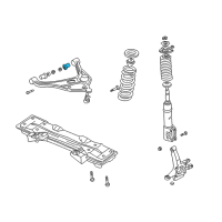 OEM 2000 Chevrolet Tracker Bushing, Front Lower Control Arm Diagram - 91175462