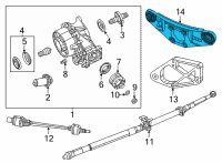 OEM 2021 Chrysler Pacifica BRACKET-DIFFERENTIAL Diagram - 68468076AA