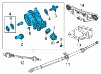 OEM 2022 Jeep Cherokee DIFFERNTL-Rear Axle Diagram - 53010758AG