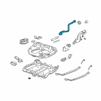 OEM 1999 Acura Integra Pipe, Fuel Filler Diagram - 17660-S04-A01