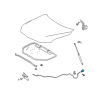 OEM 2019 Toyota Camry Release Cable Diagram - 53630-06230