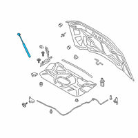 OEM Ford F-350 Super Duty Lift Cylinder Diagram - LC3Z-16C826-B