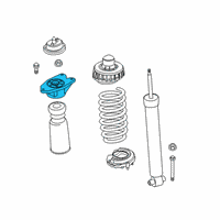 OEM BMW M340i xDrive SUPPORT BEARING REAR Diagram - 33-50-6-889-267