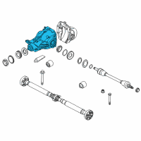 OEM 2014 BMW 535d xDrive Rear Axle Drive Differential Diagram - 33-10-7-630-816