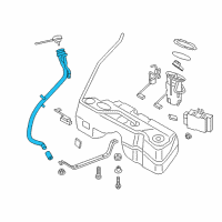 OEM 2015 BMW X3 Plastic Filler Pipe Diagram - 16-11-7-216-529