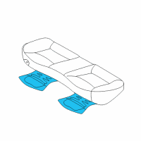 OEM Hyundai Elantra Heater-Rear Seat Cushion, RH Diagram - 89290-3X000