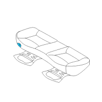 OEM 2013 Hyundai Elantra Frame & Pad Assembly-Rear Seat Cushion Diagram - 89150-3X000