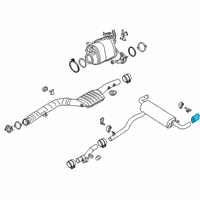 OEM BMW 530e Tailpipe Trim, Black Chrome Diagram - 18-30-8-631-955