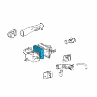 OEM Lexus SC400 Air Cleaner Filter Element Sub-Assembly Diagram - 17801-07020