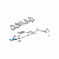 OEM 1999 Acura TL Pipe A, Exhaust Diagram - 18210-S87-A03